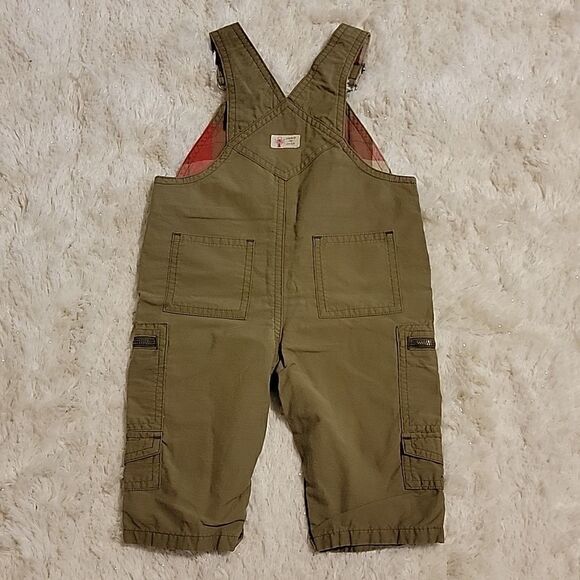 JANIE AND JACK KHAKI OVERALLS, SIZE 3-6 MONTHS - Picture 6 of 8